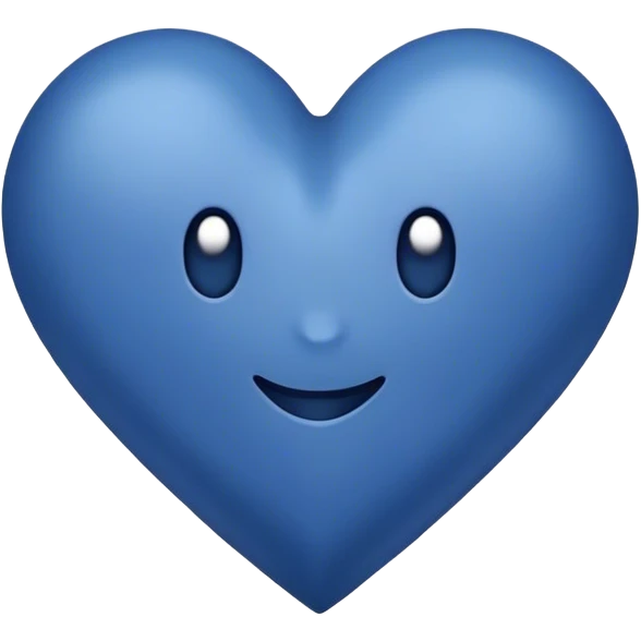 Dark blue heart with Have a good day in the middle emoji