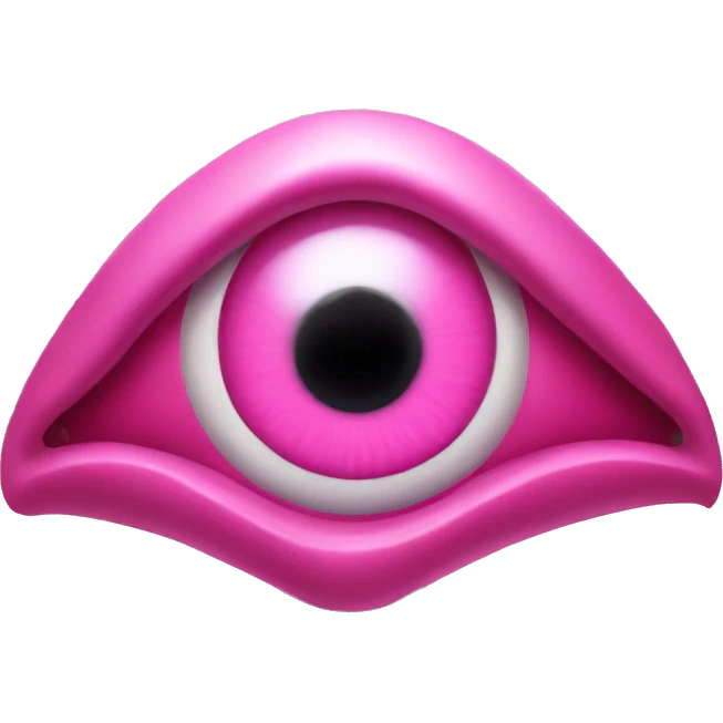 Pink evil eye  emoji