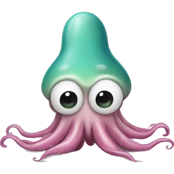 squid swimming feeling stressed emoji