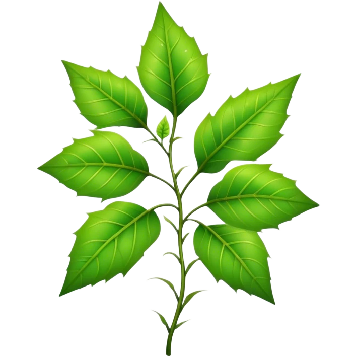 pointy poison ivy plant emoji
