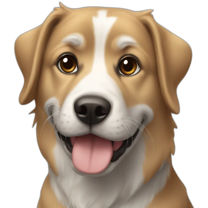Chien sur chat emoji