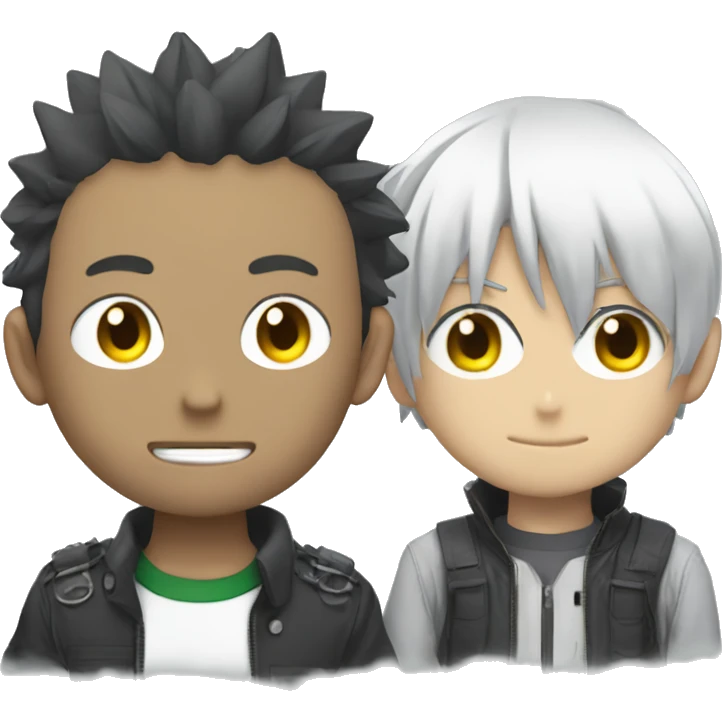 Denji and Powerfrom Chainsaw man emoji