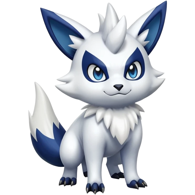 Shiny Zangoose-Absol-Meowstic-Fakémon-hybrid-creature (full body)  emoji