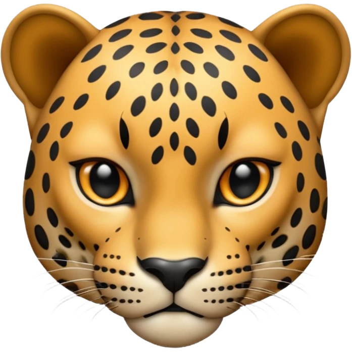 realistic leopard emoji