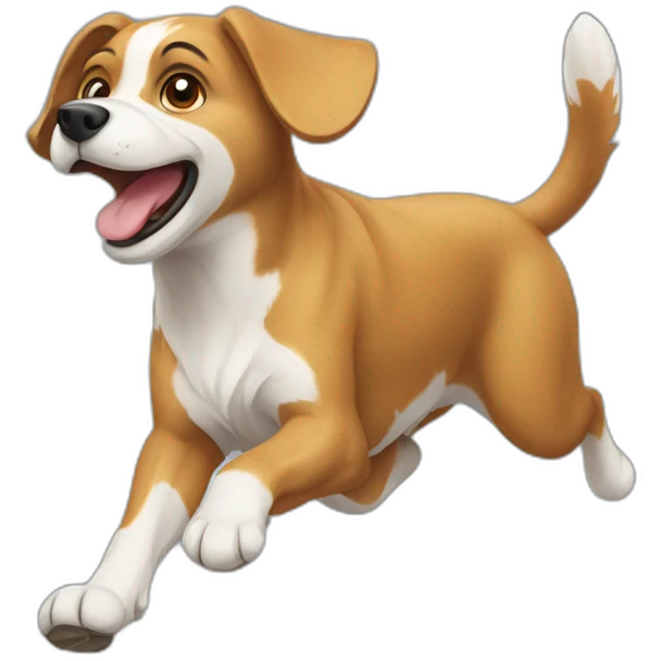 dog running emoji
