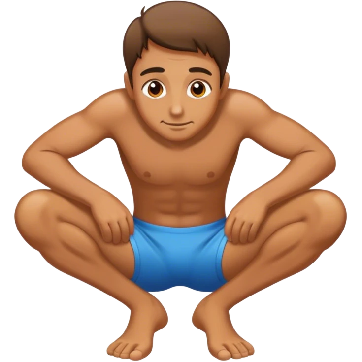 Man on hands and knees emoji