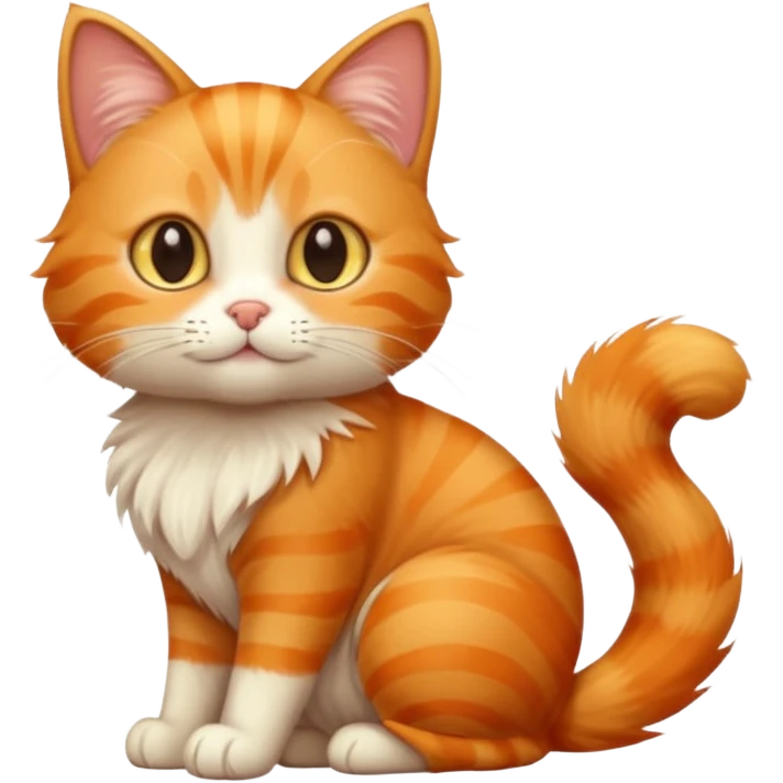 Cat with Fluffy Tails emoji