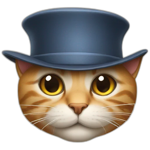 Cat in hat emoji