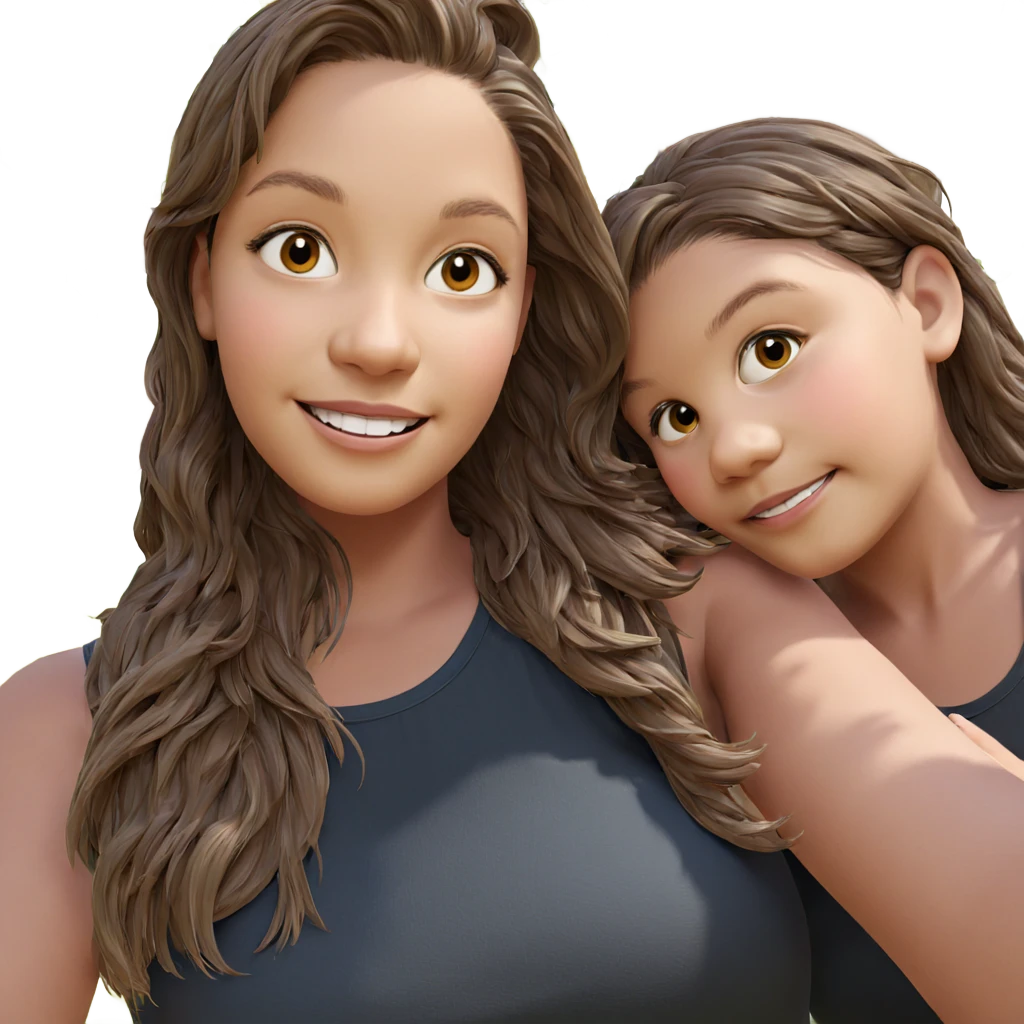 smiling girls under tree emoji