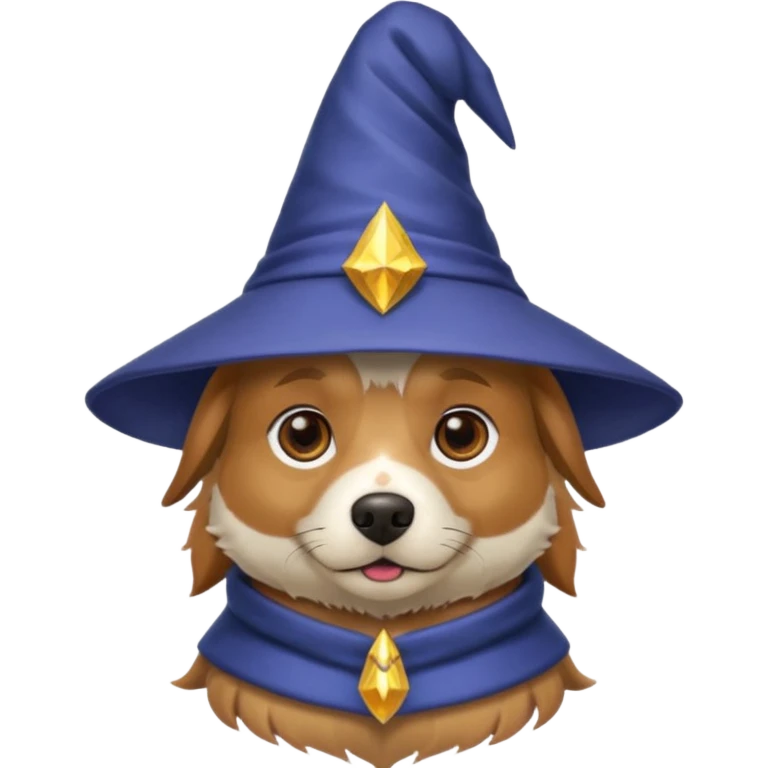 Dog wizard emoji