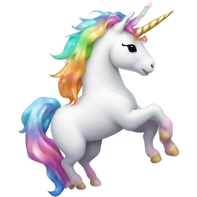 Unicorn throwing up  emoji
