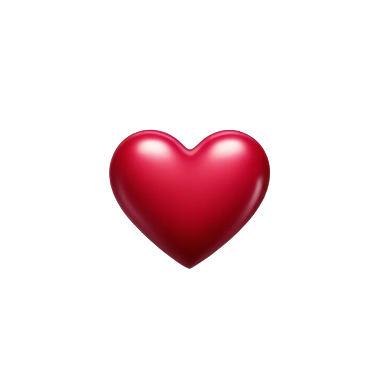 Crimson heart emoji