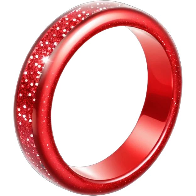 red glitter ring emoji
