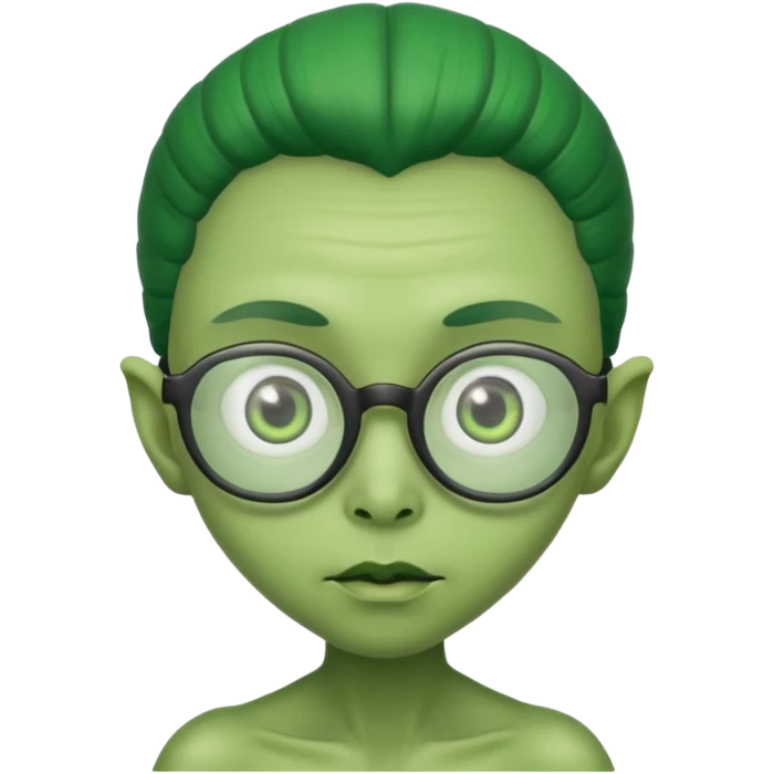 allien with glasses emoji