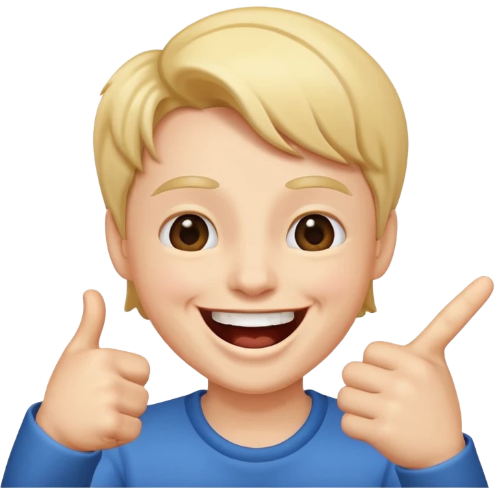 Laughing and pointing  emoji