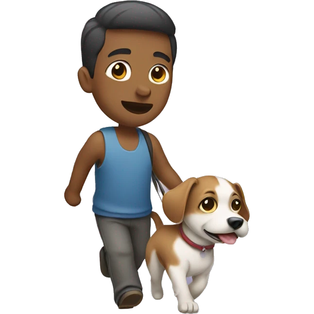 person carrying dog emoji