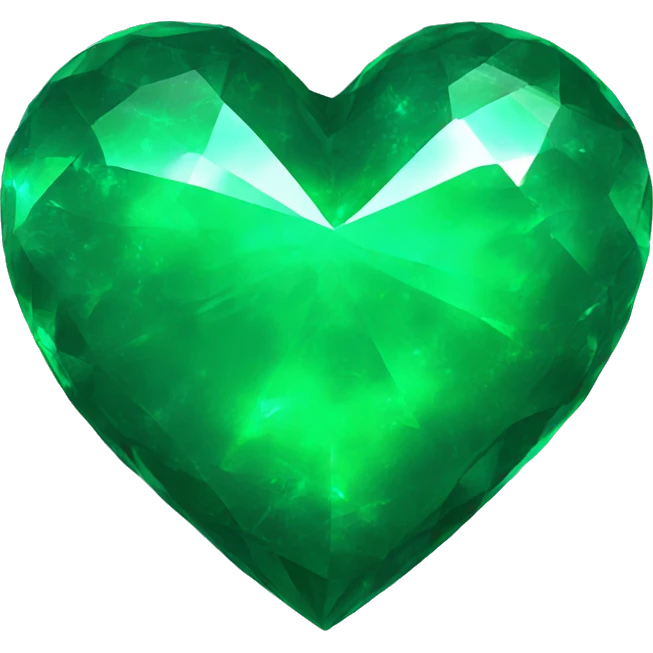 Emerald green heart  emoji