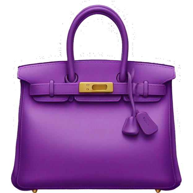 Birkin bag purple emoji