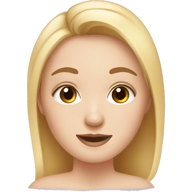 white girl applying cream on face emoji