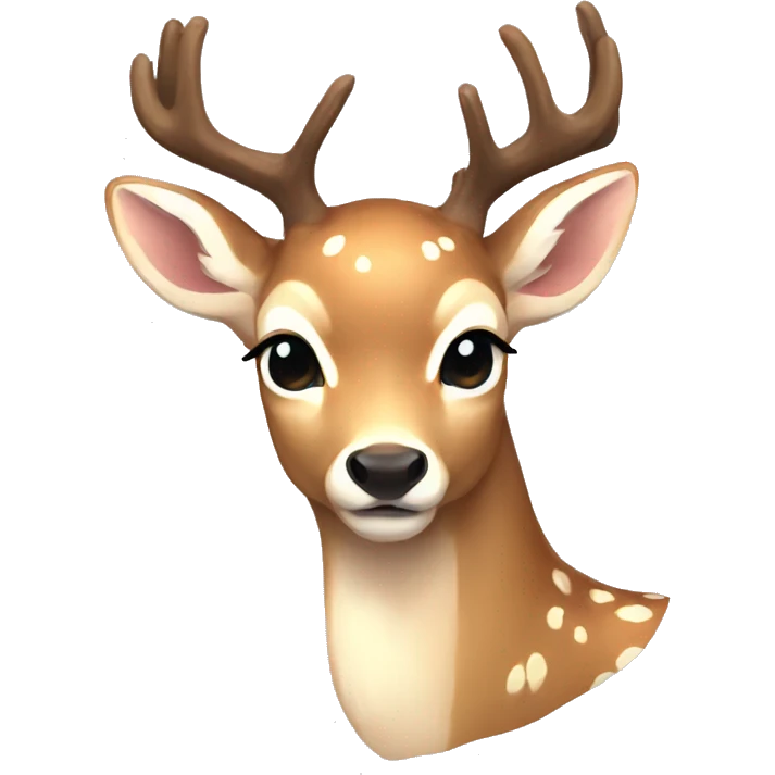 deer aesthetic light bow emoji