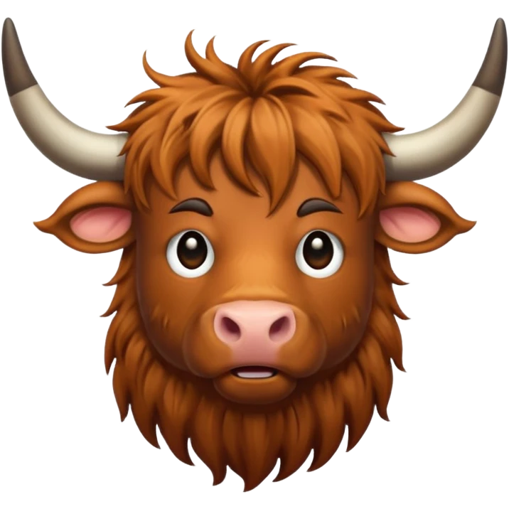 Highland cow  emoji