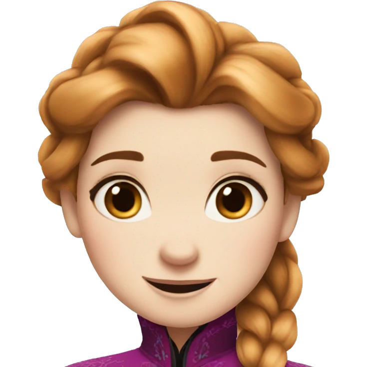 Anna from frozen emoji