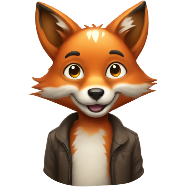 Smiley fox emoji