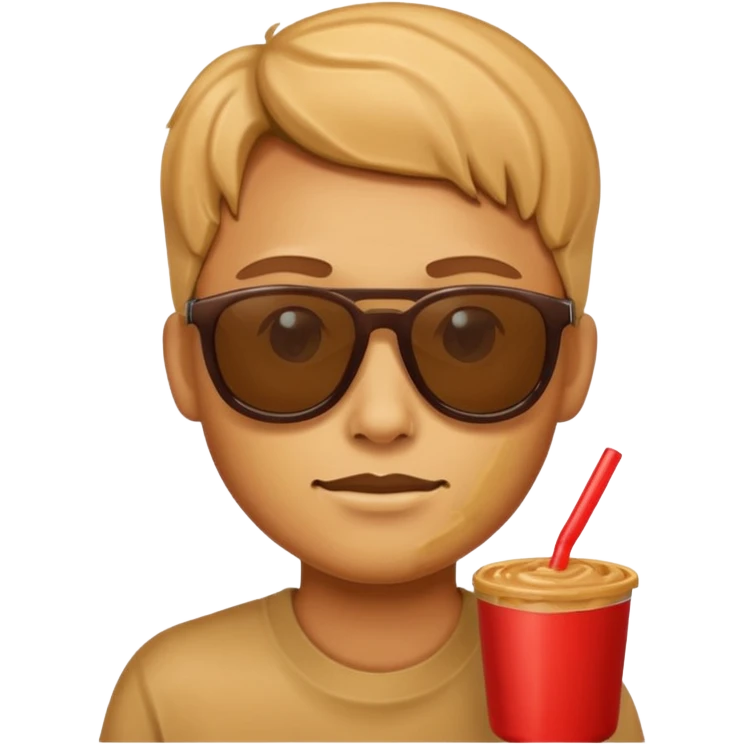 Penutbutter with sunnglass emoji
