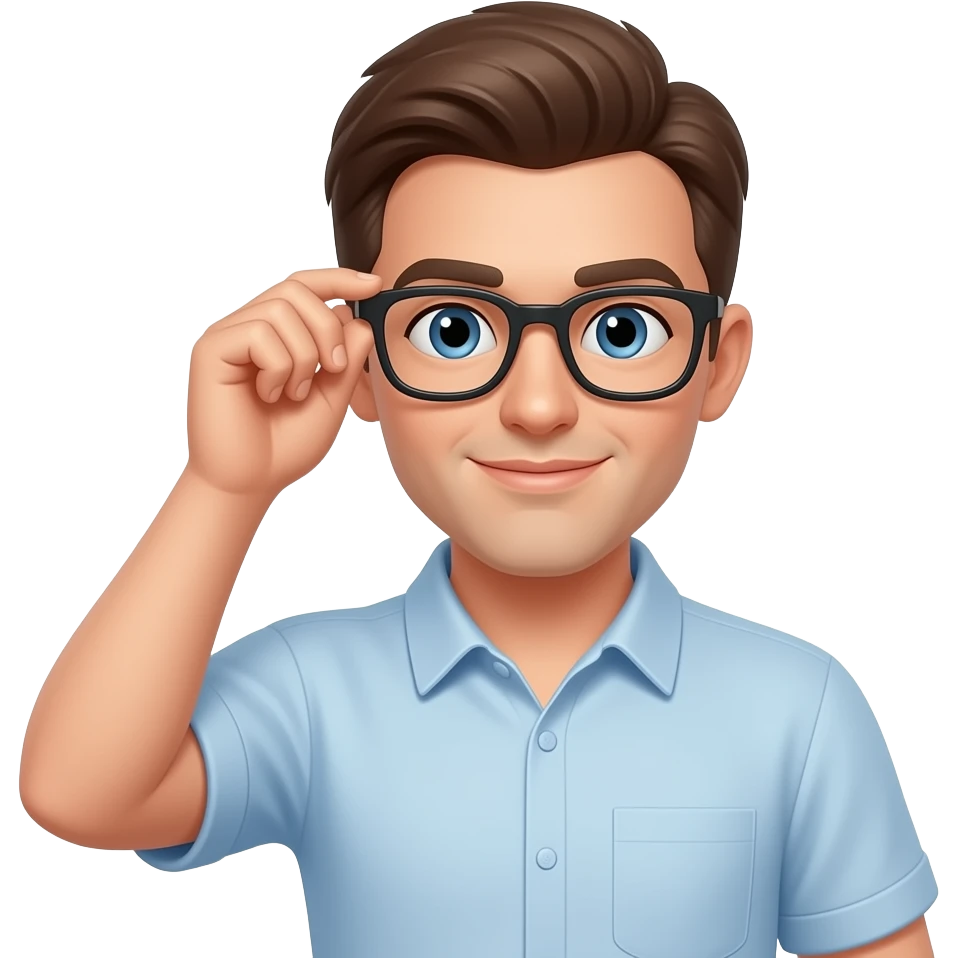 Gözlük gözlük takarken taktığı gözlükte gözlük taksın emoji