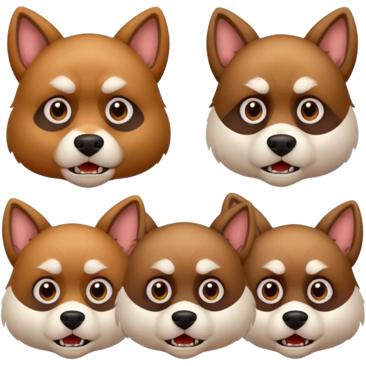 він повинен виглядати наче скажений, очі і зуби в різні сторони, шерсть сторчить, наче він весь день бігав у справах і втомився emoji