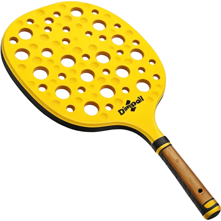 Pickleball paddle and ball emoji