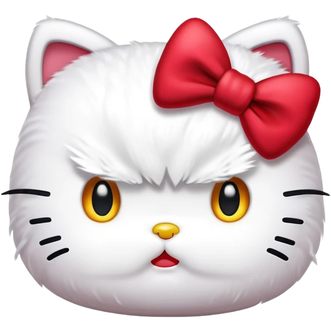 Angry Hello kitty emoji