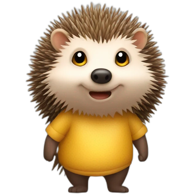 hedgehog hit human emoji