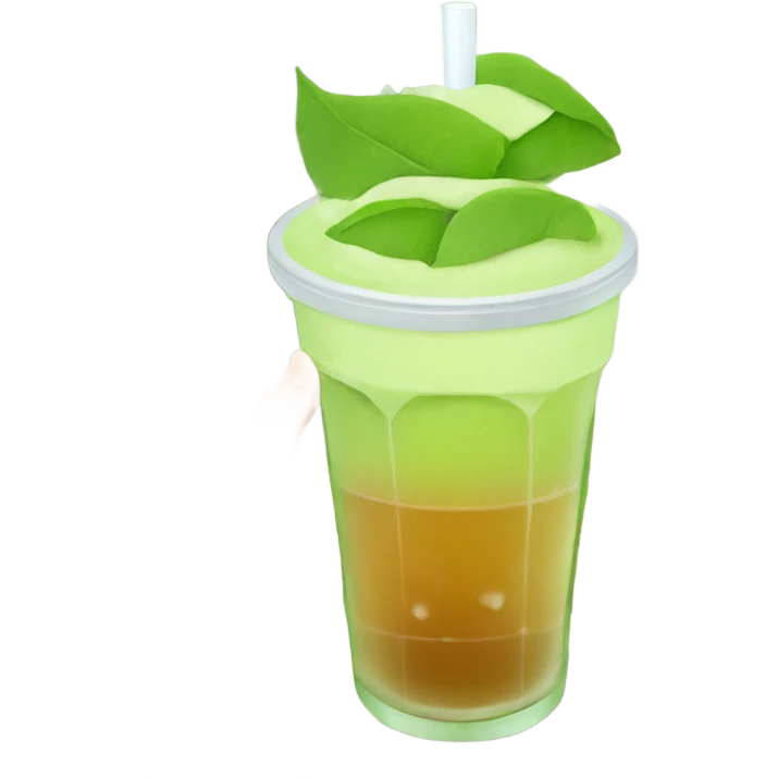 Matcha Ice tea emoji