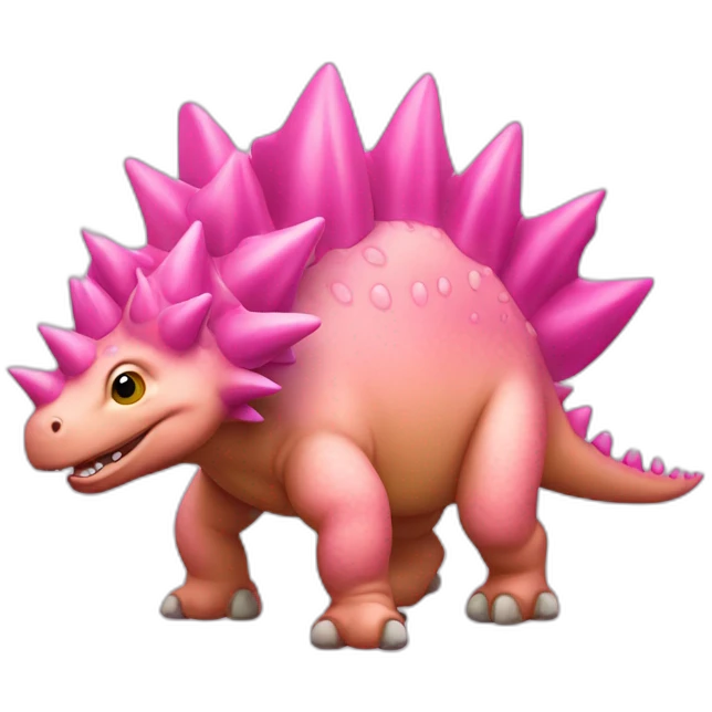 pink stegosaurus emoji