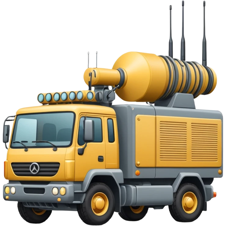 truck with electronic warfare equipment emoji