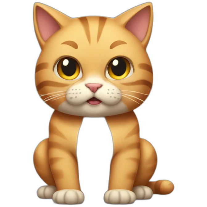 Very Muscular cat emoji