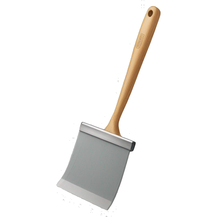 squeegee with long wooden handle emoji