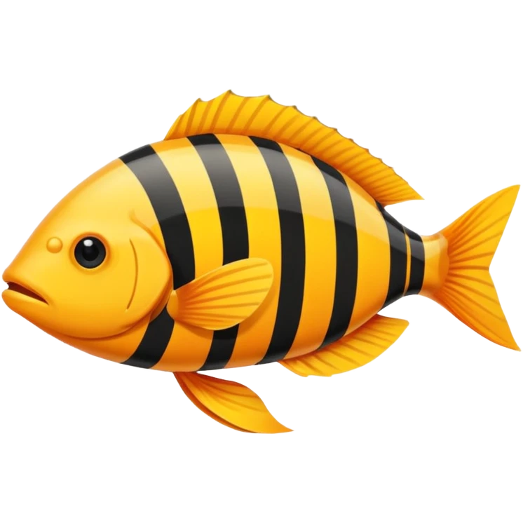 Yellow  çizgili Fish emoji