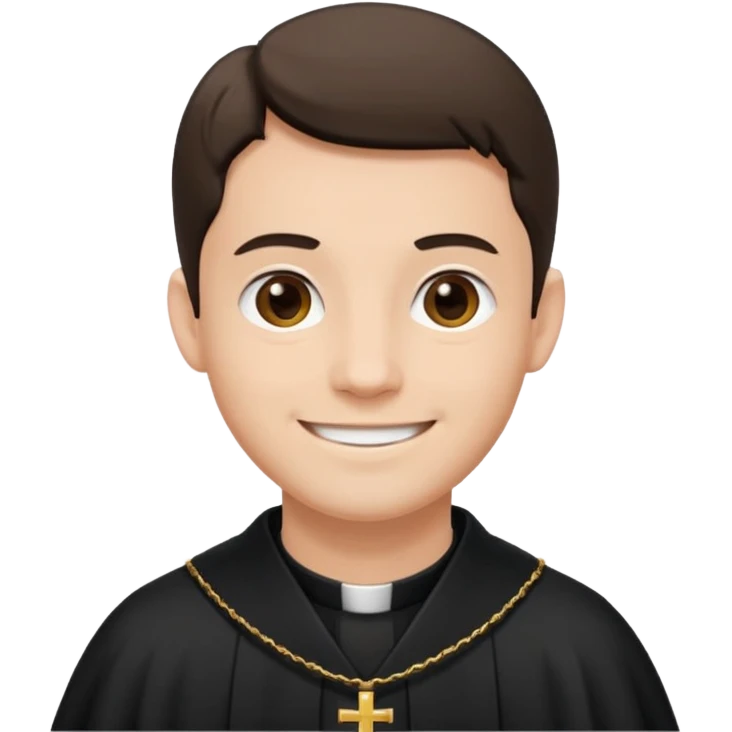 The priest presiding over the wedding emoji
