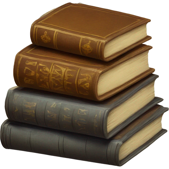Vintage fantasy Book Stack emoji