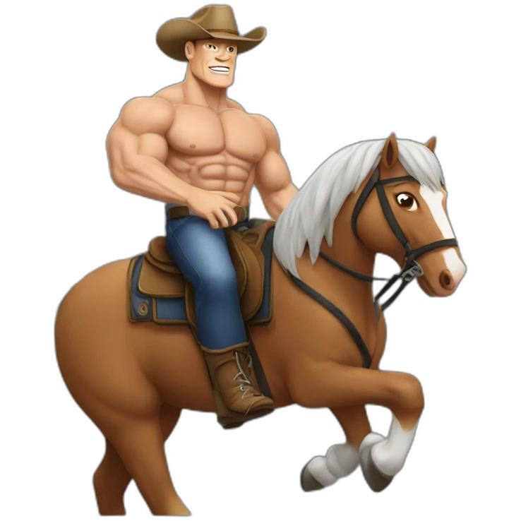 John Cena on a horse emoji