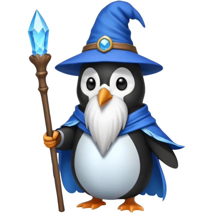 Penguin Wizard emoji