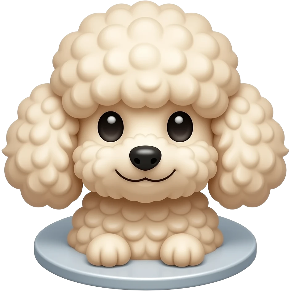 poodle cake emoji