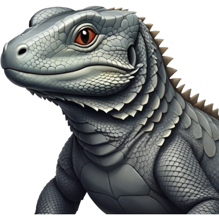 komodo dragon grey emoji
