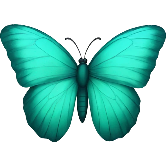 teal butterfly  emoji
