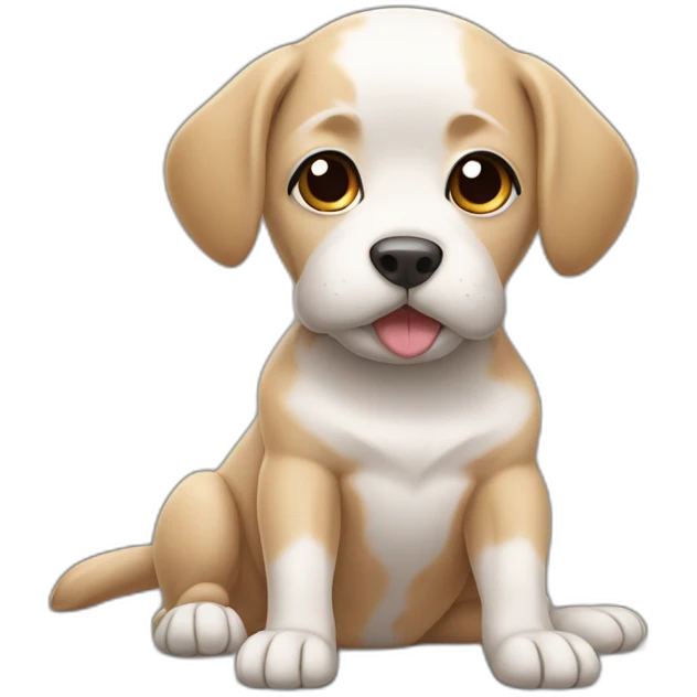 chien en position de yoga emoji