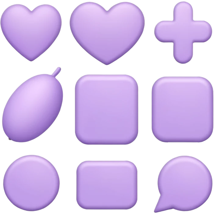 aesthetic pastel purple decoration items emoji