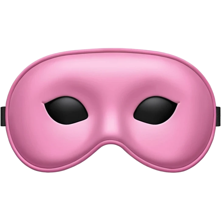 isolated girly silky sleep mask for better sleep emoji