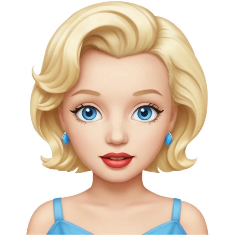 Marilyn Monroe  blue eyes  emoji